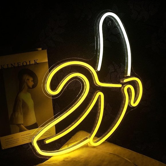 Neon Light Banana Fruit Retro 90's Nostalgic Wall Decor for Dorm/Bedroom/Gift - Picture 6 of 6